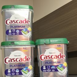 Cascade Dishwasher Pods, Platinum, Lemon