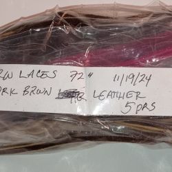 Red Wing Boots Laces 72" Dark Brown 5 Pairs