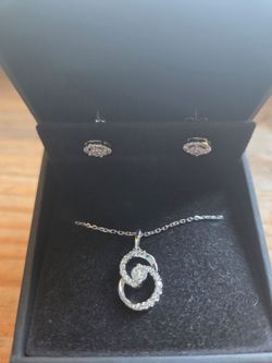 Kay jewelers earring and necklace. Please read description. Also Willing to sell separately.