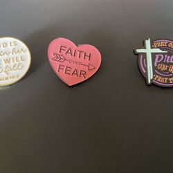 3 Enamel Pin Set 