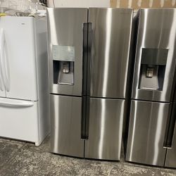 2018 28 cu. ft. 4-Door Flex French Door Refrigerator in Stainless Steel retails at $2598 Can deliver