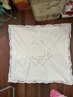 Lot 6 Lace Embroidered Pillow Sham