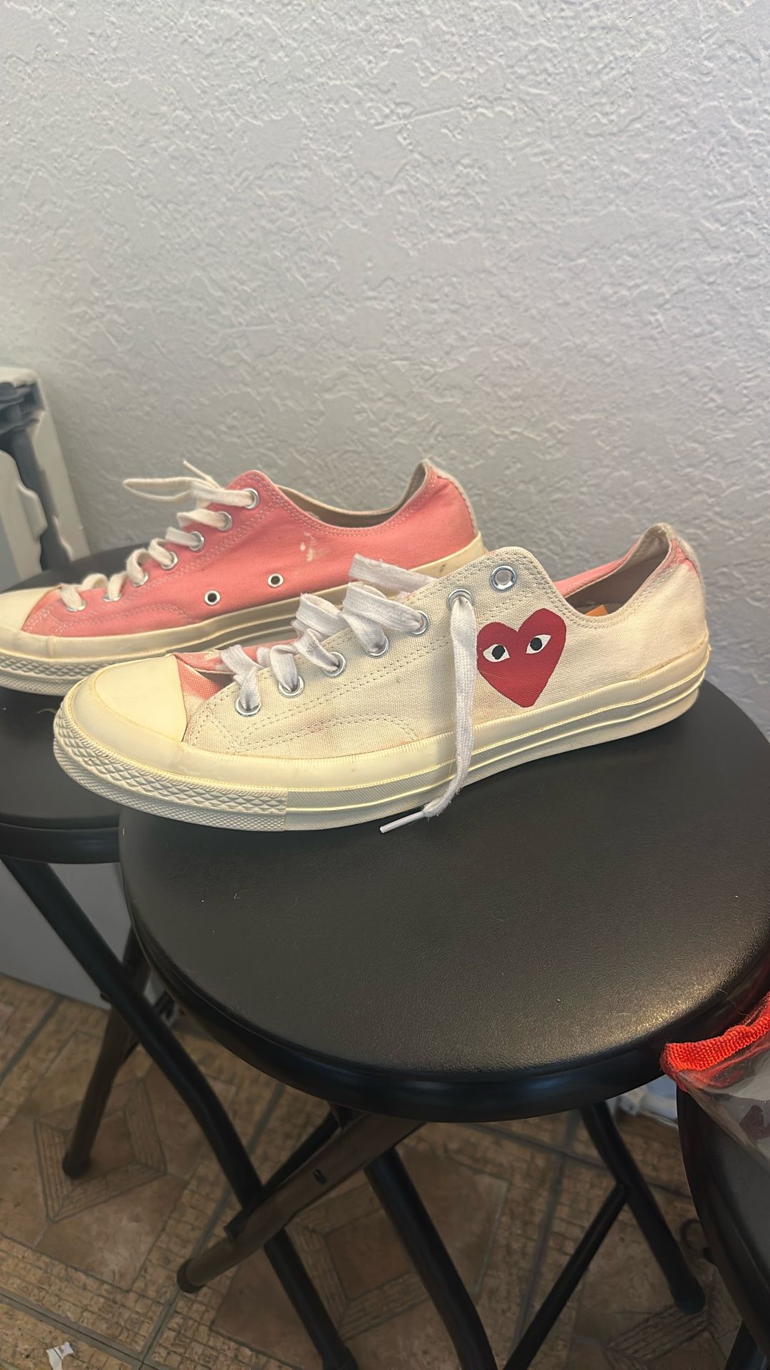 Custom Converse X Play Comme Garçons