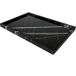 Real Luxurious Natural Marble Vanity Tray Genuine Marble