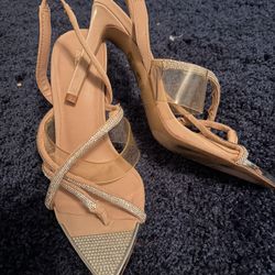 Pointed Rhinestone Heels