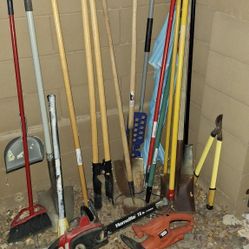 Landscaping Tools Shovel Pick  AxChain Saw Pole Saw Hedge Trimmers  ETC