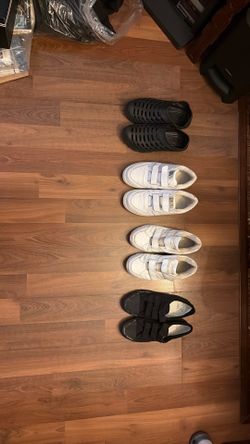 LA GEAR! LA COUNTY JAIL SHOES collectibles. [Rawlings. color white. Size 9. ] [Winger. White shoes. Size 9. ] [BBC. Color Black. Size 9. ] [ Black Cro