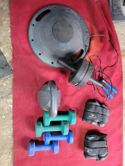 10LB KETTLEBELL  5s 7s NEOPRENE DUMBBELLS  AB ROLLER. JUMP ROPE LEG WEIGHTS  AND BALANCE DISC
11525 S HALSTED DUNKIN DONUTS/ 7111.S WESTERN WALGREENS 
