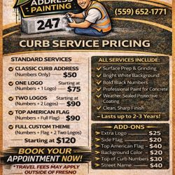 Curb Address Painting 