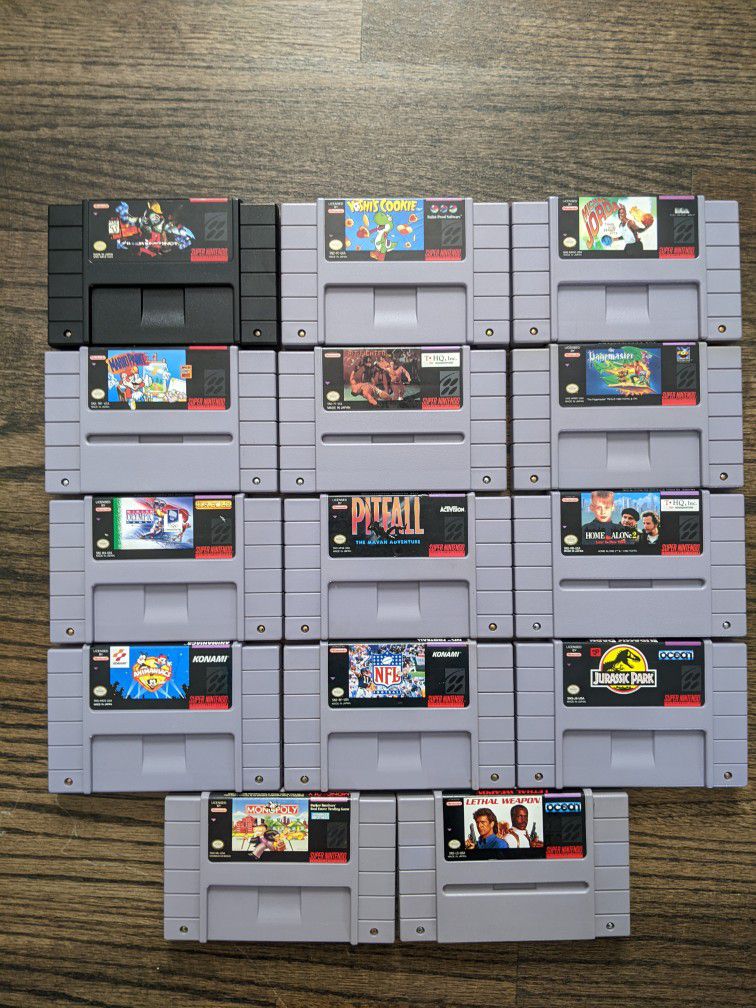 Super Nintendo Games -14 Games