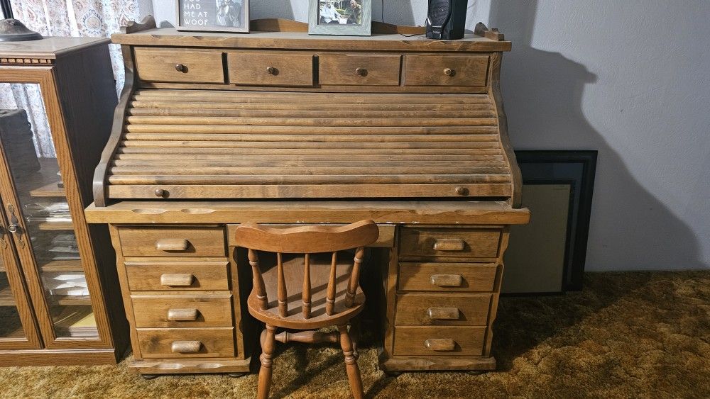 Antique Desk Roll Top