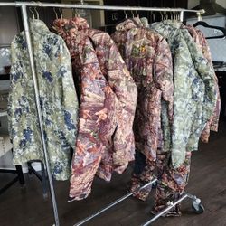 NEW -  PLYTHAL HUNTING CAMO JACKETS, PANTS, ACESSORIES MOSTLY XXL A FEW XL SIZES MAKE ME A REASONABLE OFFER