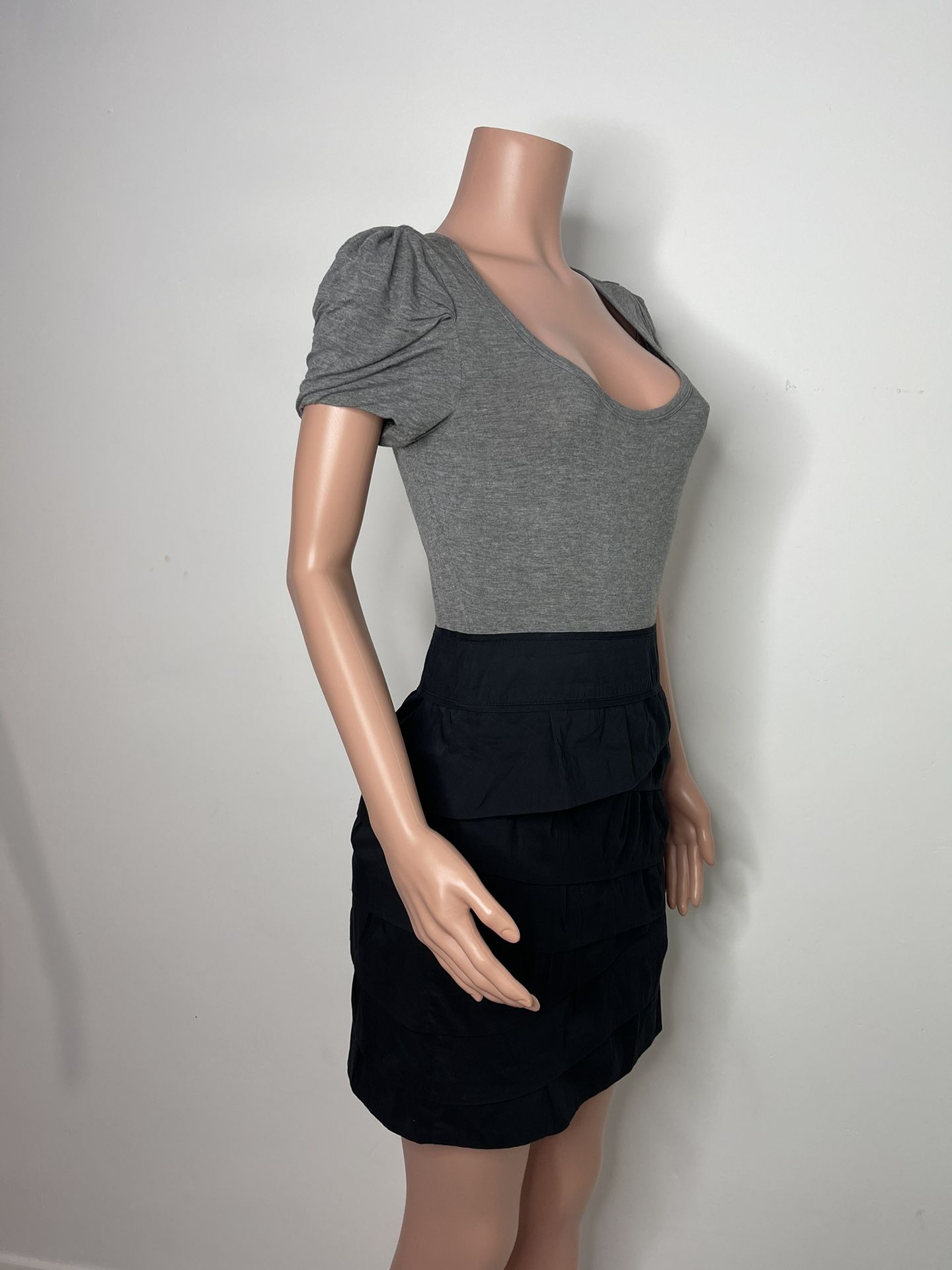 BCBG MAXAZRIA Women’s Jersey Top Tiered Skirt Dress