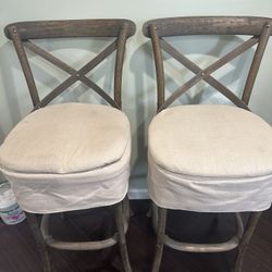 High Bar Stools - 2 Available 