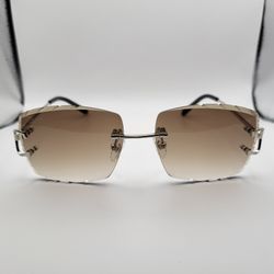 Cartier Glasses Rimless(Brown)