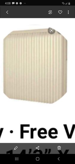 Blinds off white color measures 14 ft 3in wide x 8 ft long