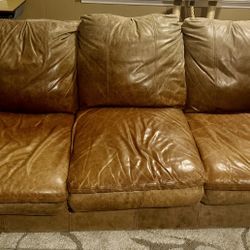 Quality Leather Sofa - So Comfortable 