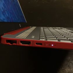 Red Hp Laptop Used 1-2 Times