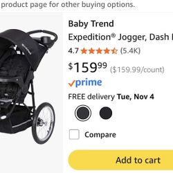 Jogging baby stroller