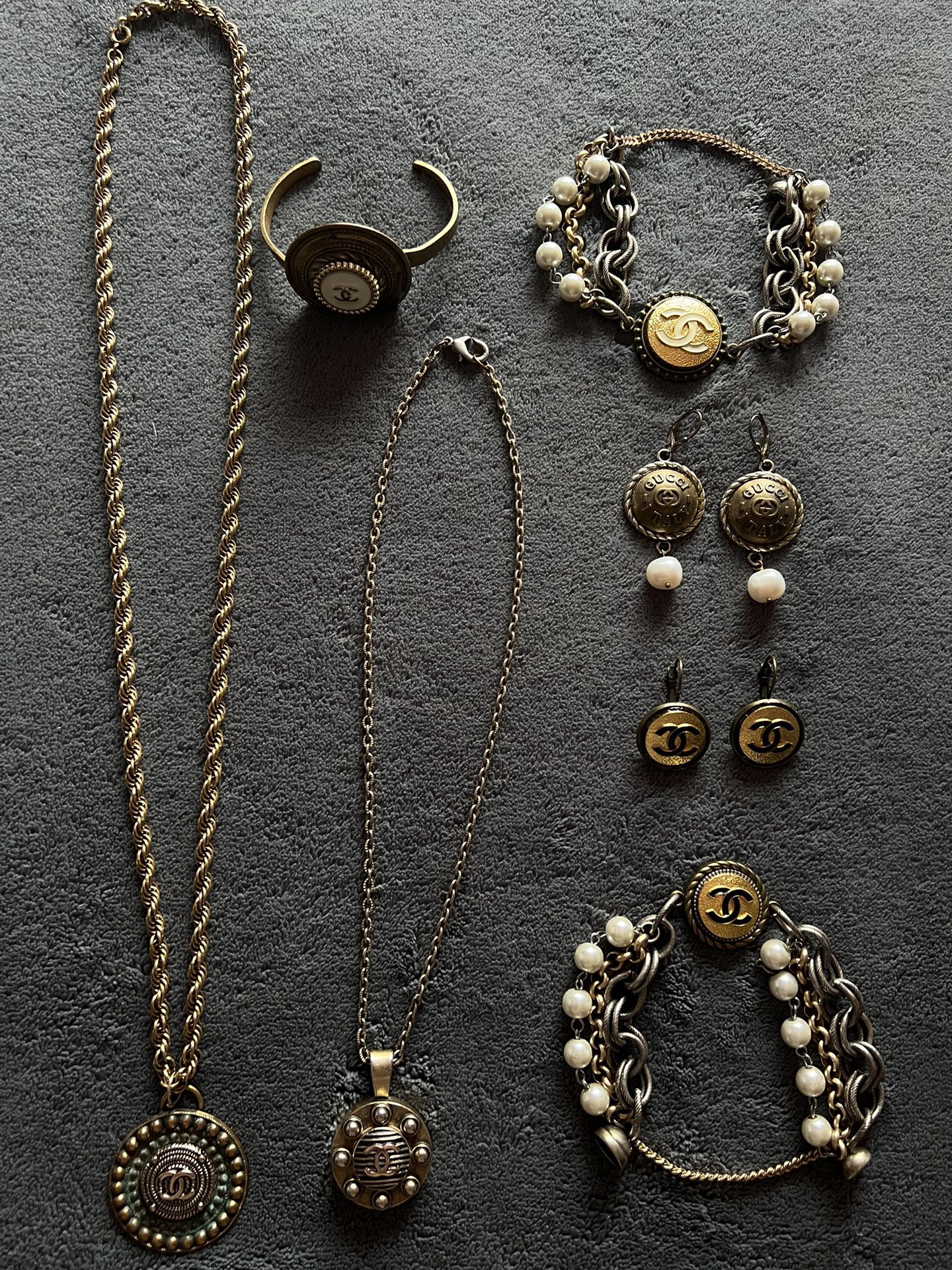Repurposed vintage designer jewelry