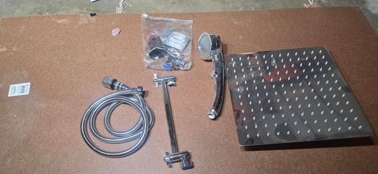 Wall mount dual shower head and handhelding