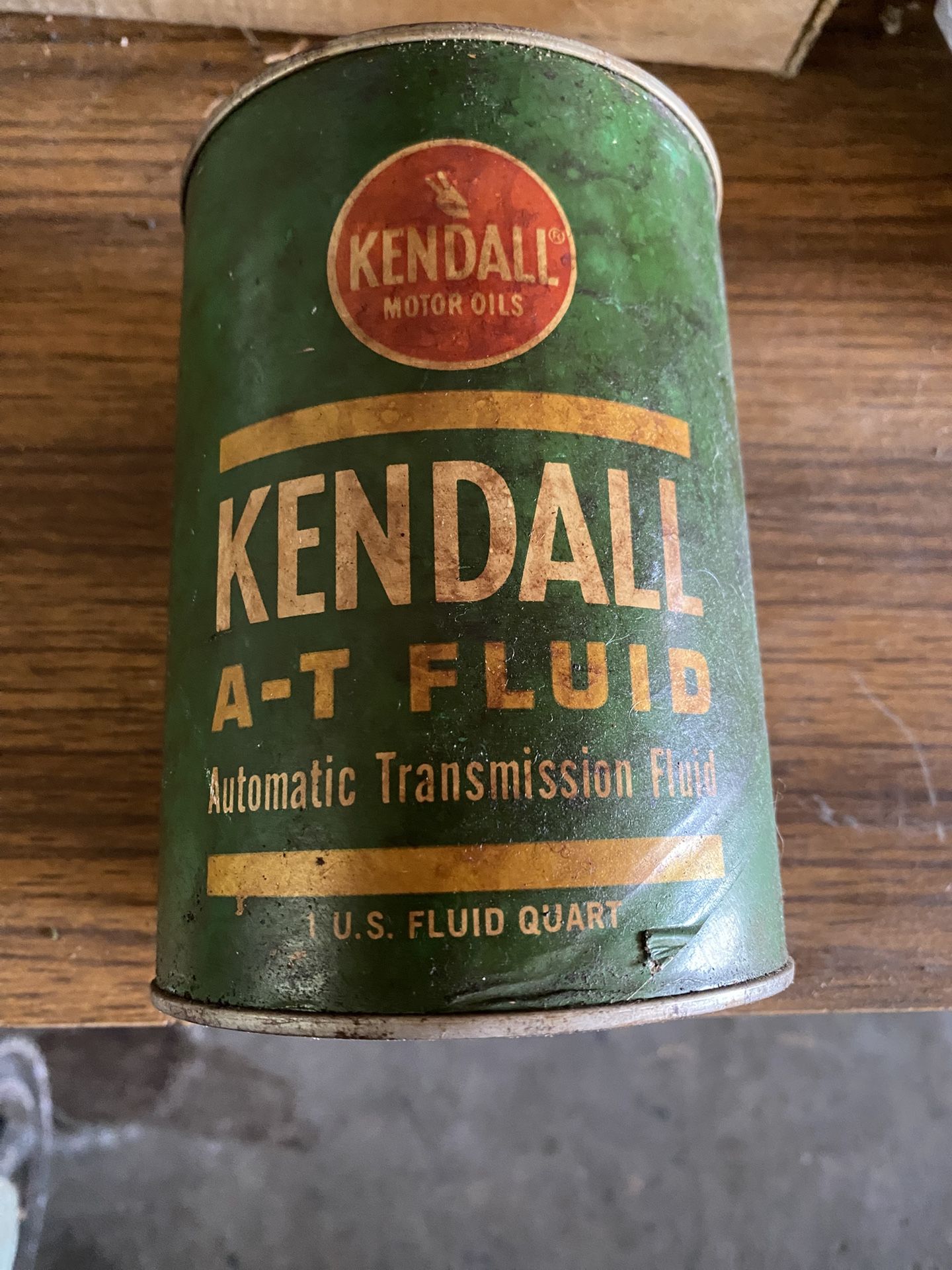 Vintage Kendall AT-T Fluid Can Empty