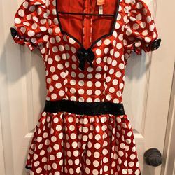 Disney Mini Mouse Cosplay Costume Dress Womens Size Small