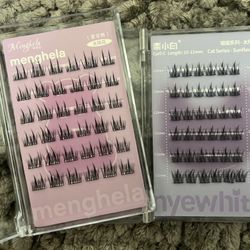Removable eyelashes set