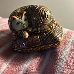 Calico Cat Trinket Box by De Rosa Rinconada