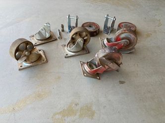 Heavy duty metal castors
