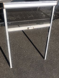 Antique Pull Down Metal Screen