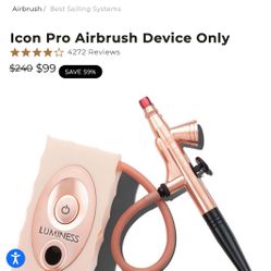 Luminess I Pro Con Airbrush Device In Metallic Pink