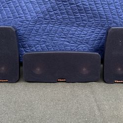 Klipsch Theater Pack - Center & 2 Satellite Speakers with Stands