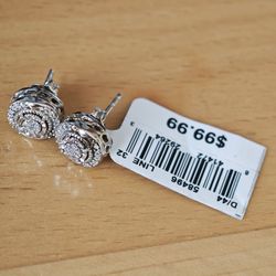 925 1/10cttw earrings