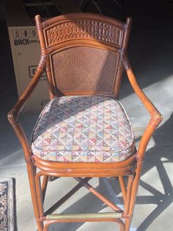 Wicker Bar Stool/Chair (3)