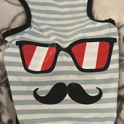 Small dog Cat Puppy Size Large Stripe Shirt Blue 