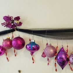 40 Shades Of Pink Christmas Ornaments $25 for All 