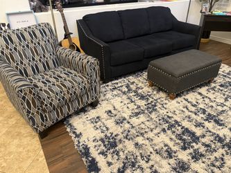 Couch, Chair and Rug