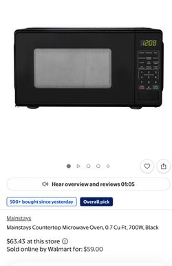 Mainstay compact microwave