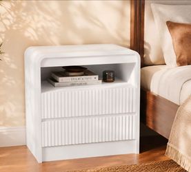 White Nightstand/Bedside Table