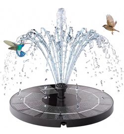 Floating Solar Water Fountain with 6 Spray Nozzles for Garden