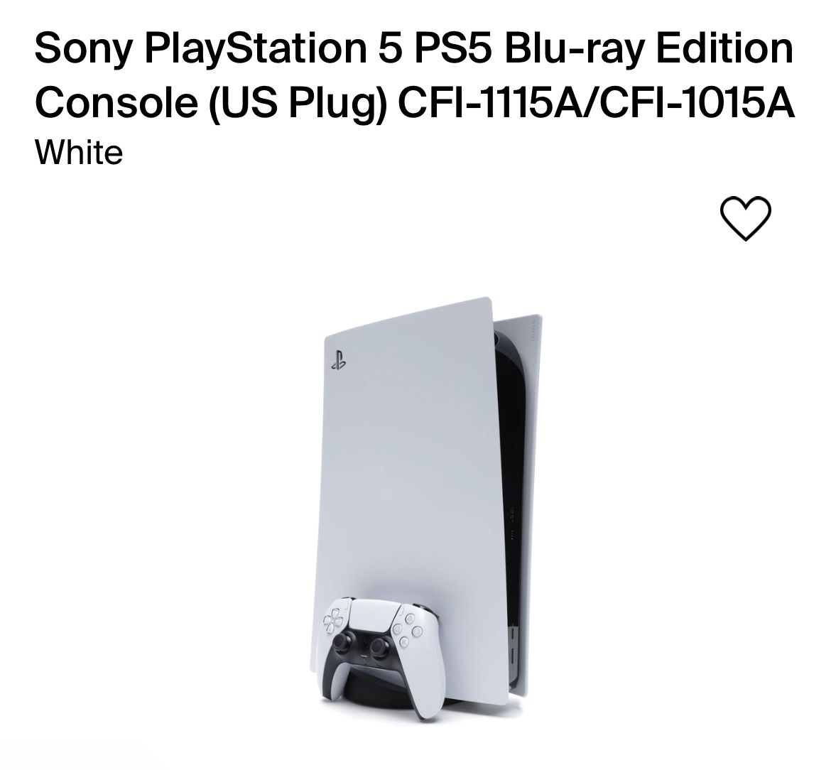 PlayStation 5 With Disc Player