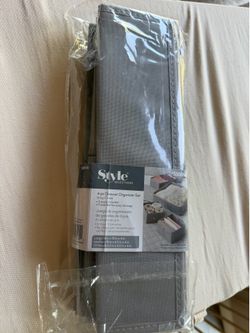 4-piece gray drawer organizer set