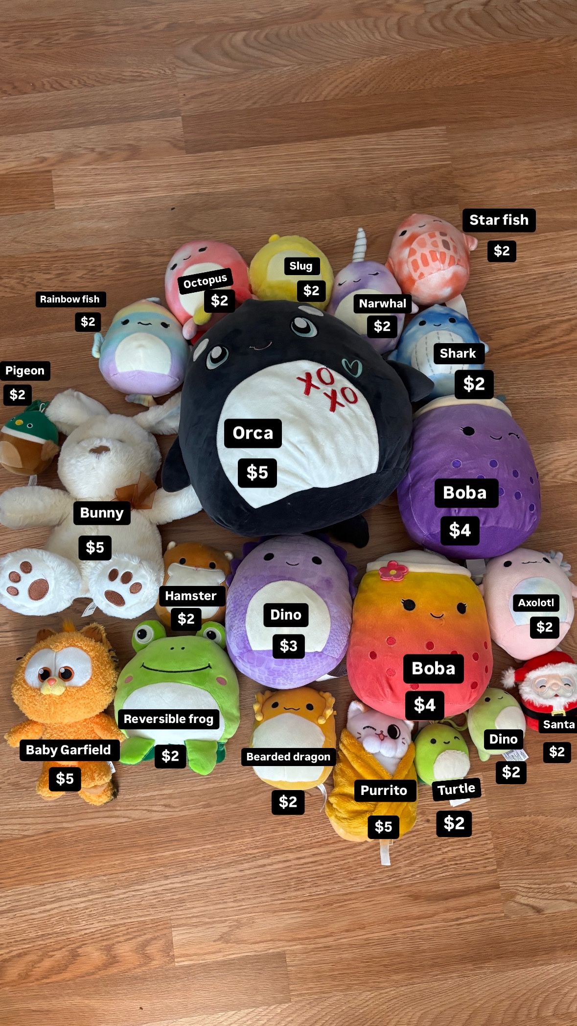 Squishmellows And Other Stuffed Animals