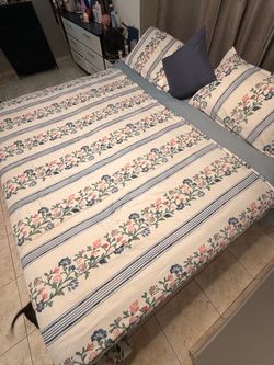 King sized mattress and bed frame