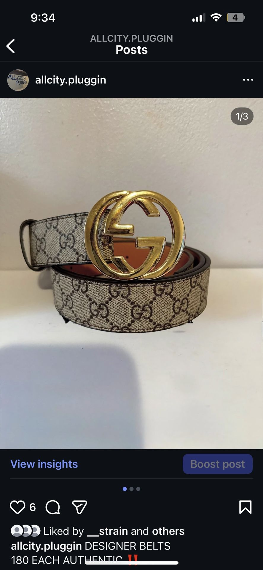 gucci belt