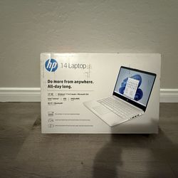 Laptop HP 14" (64 GB, SSD, Intel Celeron N, 1.10 GHz, 4 GB) White, Windows 11 SM