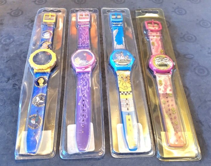 Lot Of 4 Vintage Fantasma Disney Children's Watches All For $25