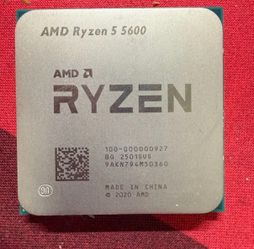 AMD Ryzen 5 5600 AM4 Desktop Upgrade CPU Processor R5-5600 6Core 12Thr 3.5Ghz
