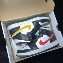 Alternate Swooshes Red Yellow Jordan 1’s